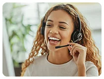 Customer Service Girl Talking on Call