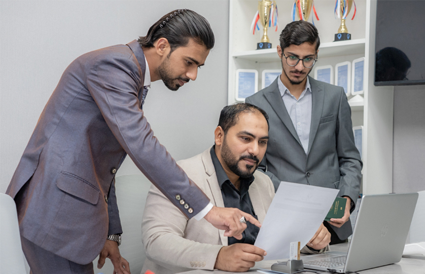 PRO's discussing about the employees visa details