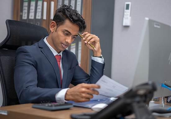 Accounts Team Member While Making Salaries